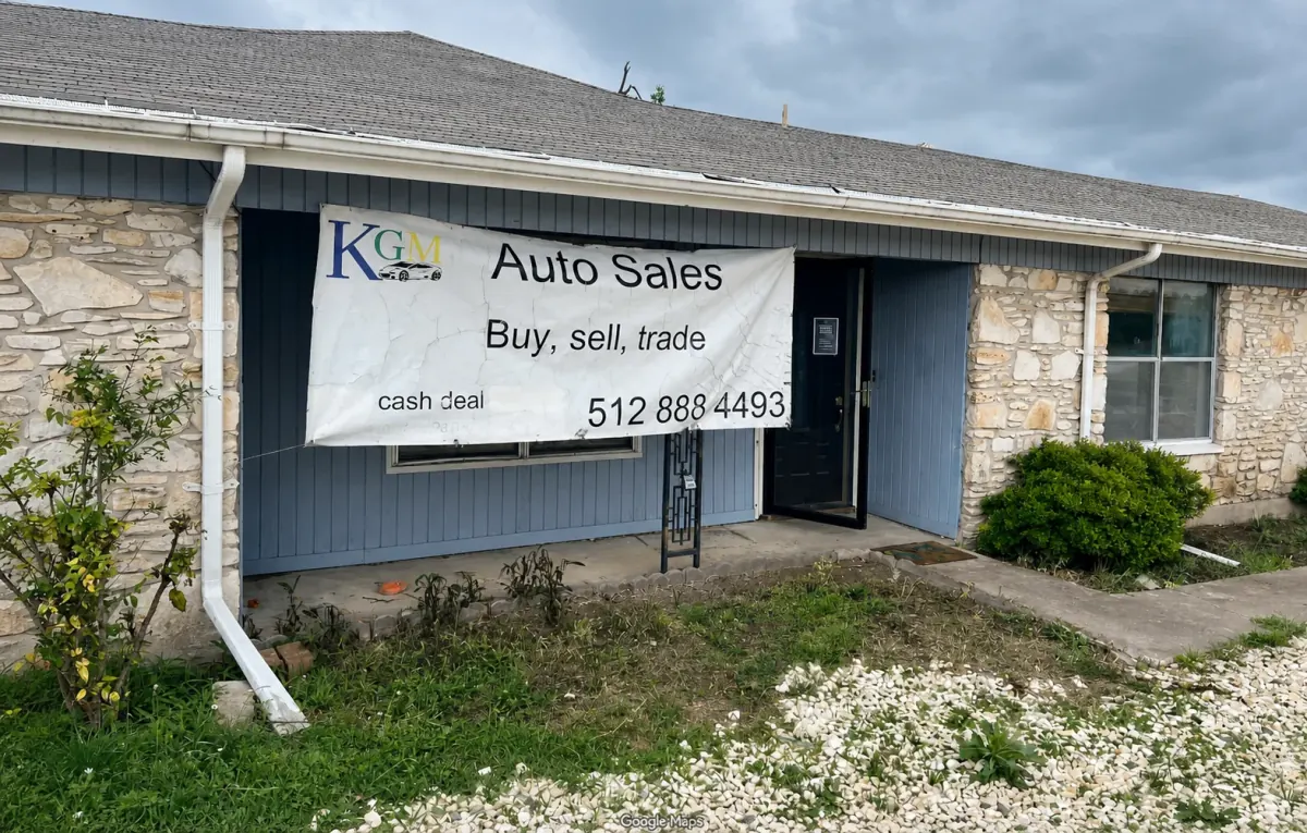 The KGM Auto Sales office on Panther Drive